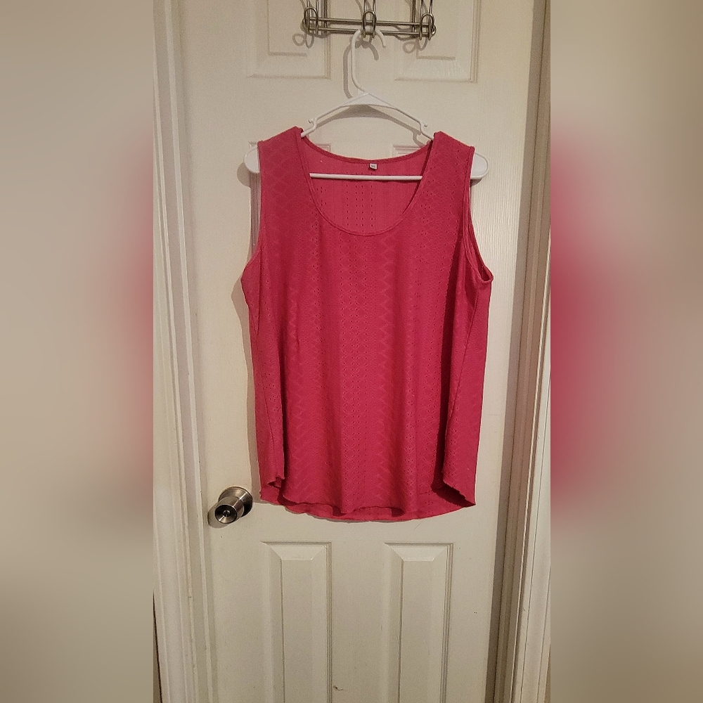 Sleeveless Pink Top